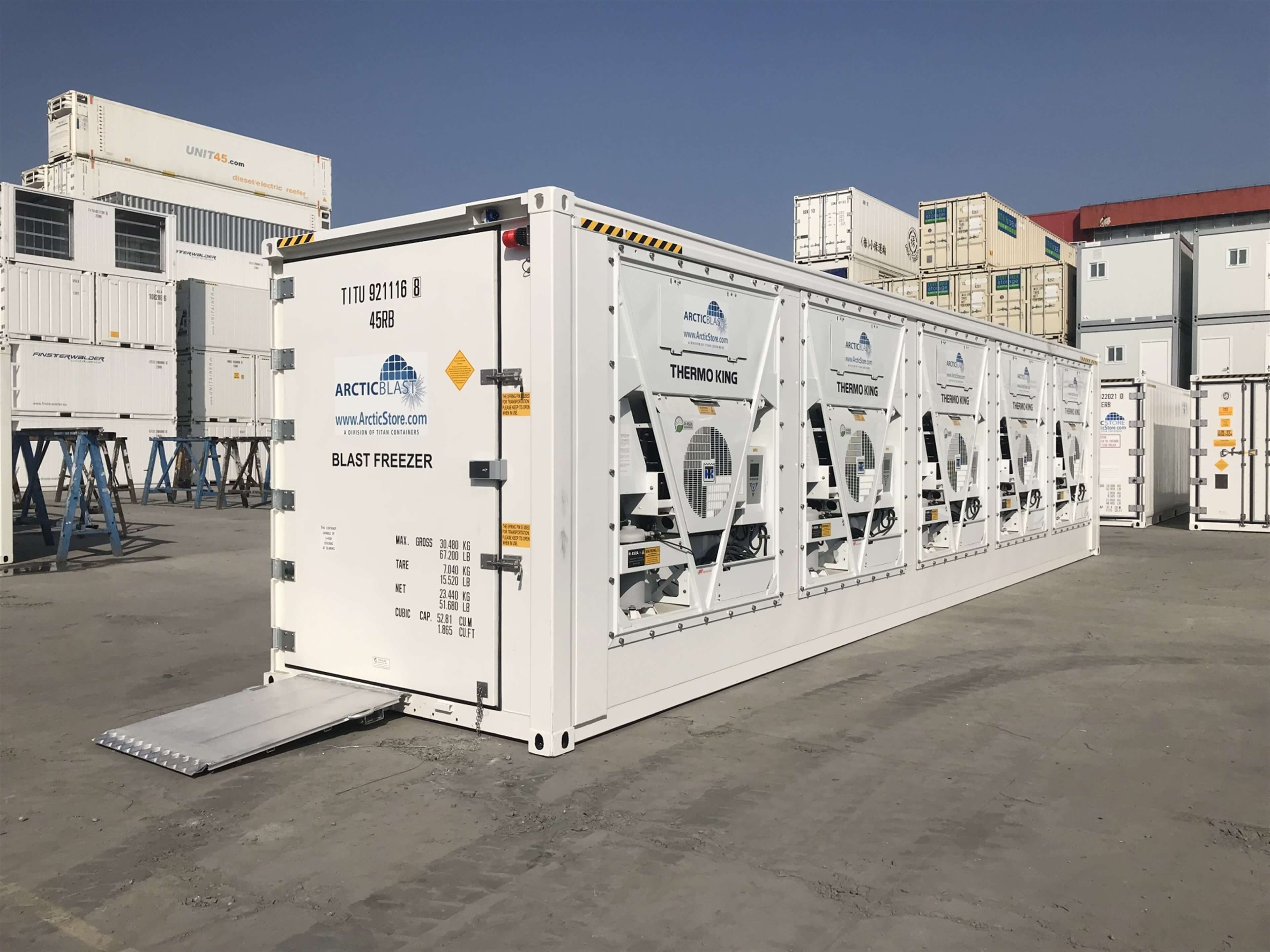 Blast freezer for hire - TITAN Containers