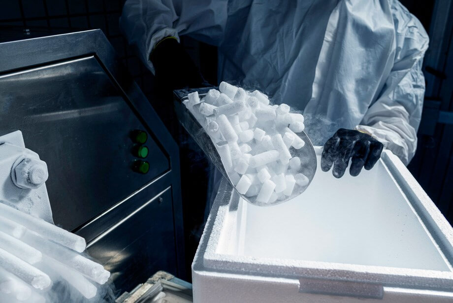 Dry ice