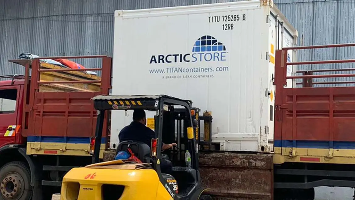 10stopový chladicí kontejner ArcticStore – pronájem chladicího skladovacího prostoru