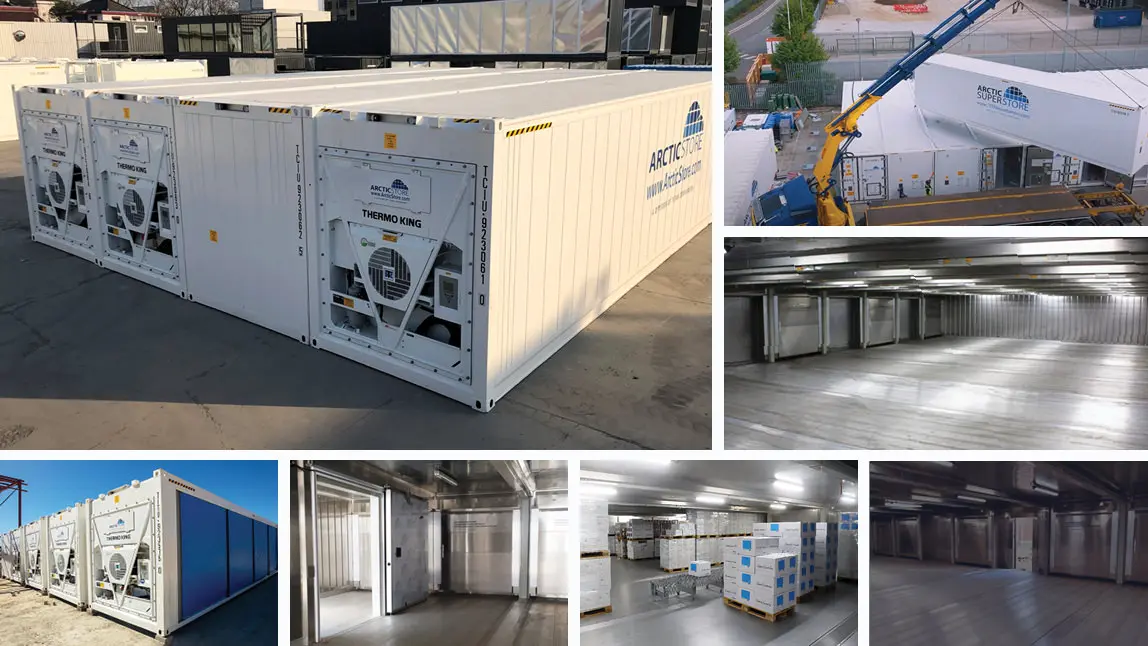 40 stop Arctic SuperStore – modulární chladicí místnost k pronájmu v Česku