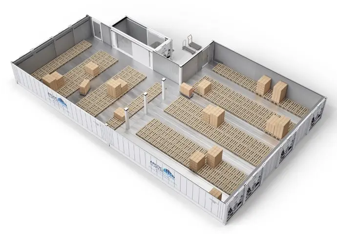 Arctic SuperStore – s paletami a propojovací místností