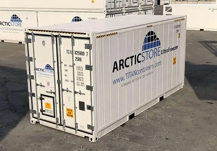 Mrazicí kontejnery Arctic Ultrafreezer ke skladování při velmi nízkých teplotách, pronájem