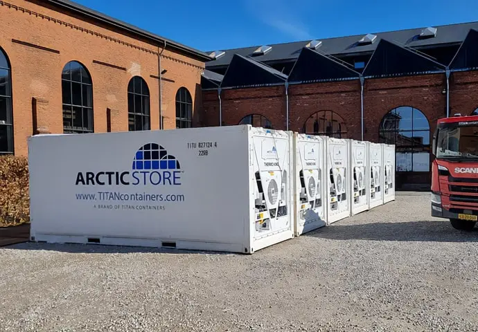 Chladicí kontejnery ArcticStore o velikosti 20 stop k pronájmu