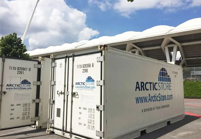 Chladicí kontejnery ArcticStore o velikosti 20 stop k pronájmu