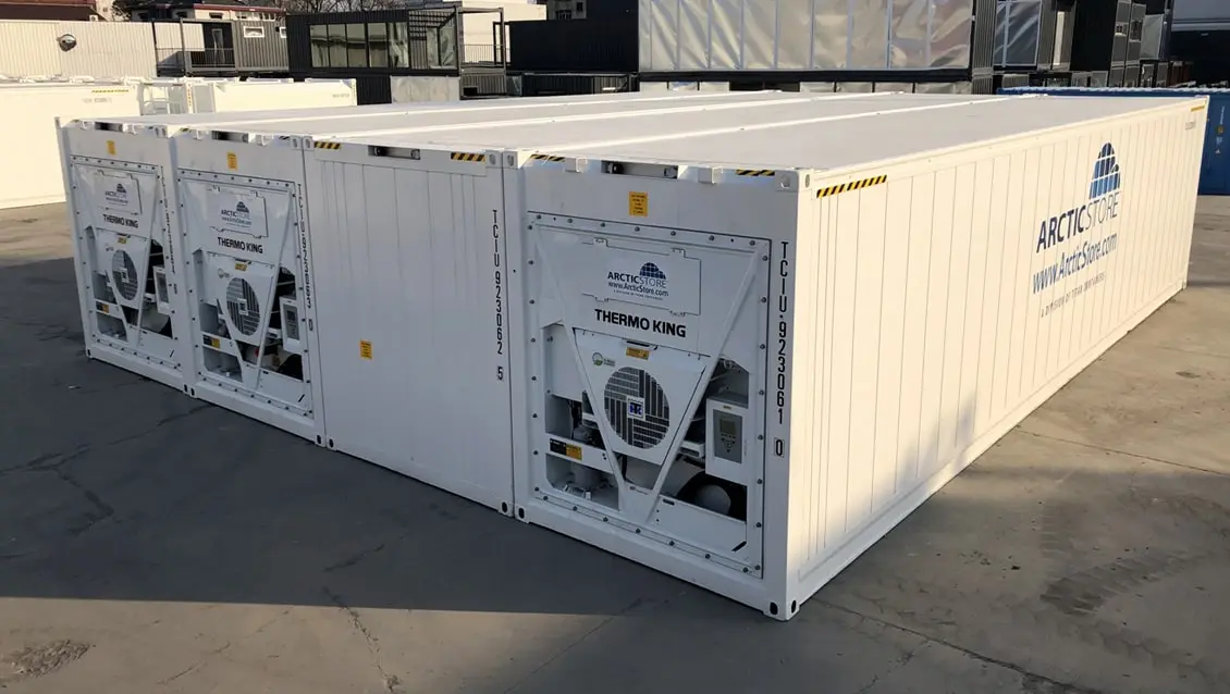 Modulární chladicí kontejnery Arctic SuperStore 40 stop – řešení pro chladicí skladování