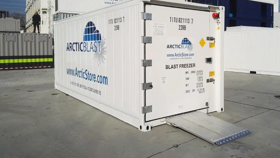 Rychlé chlazení ArcticBlast 20 stop – chladicí kontejner pro skladování