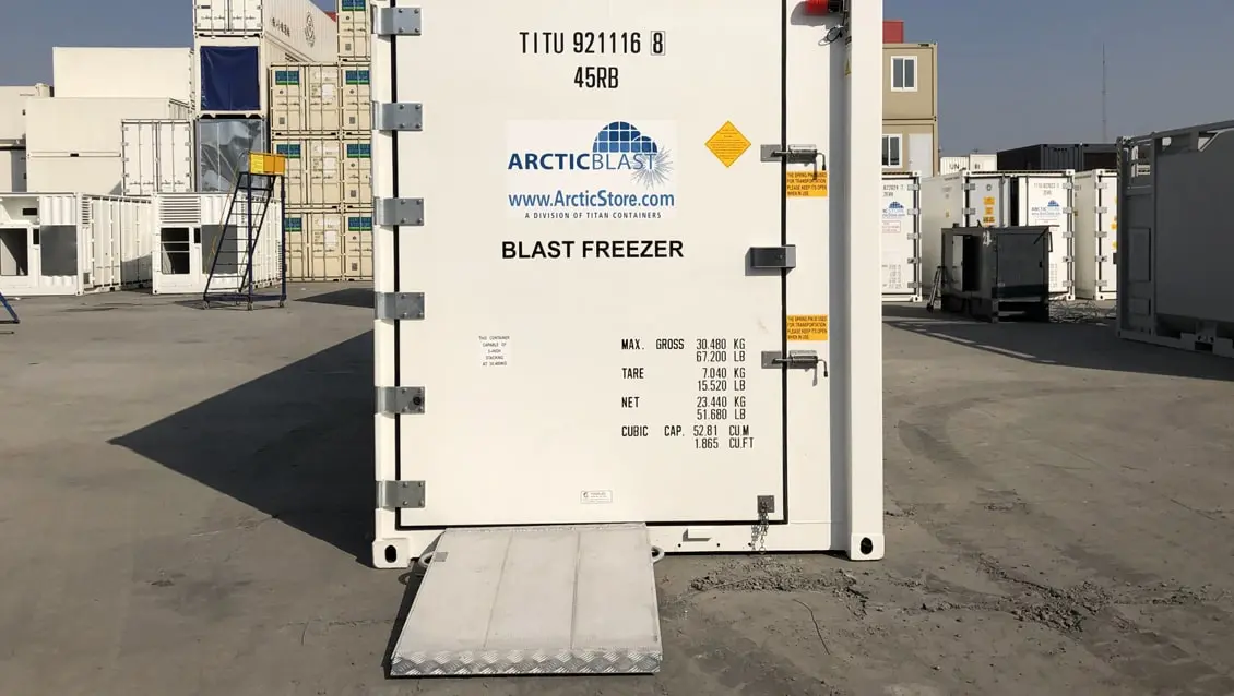 Rychlé chlazení ArcticBlast 20 stop – chladicí kontejner pro skladování