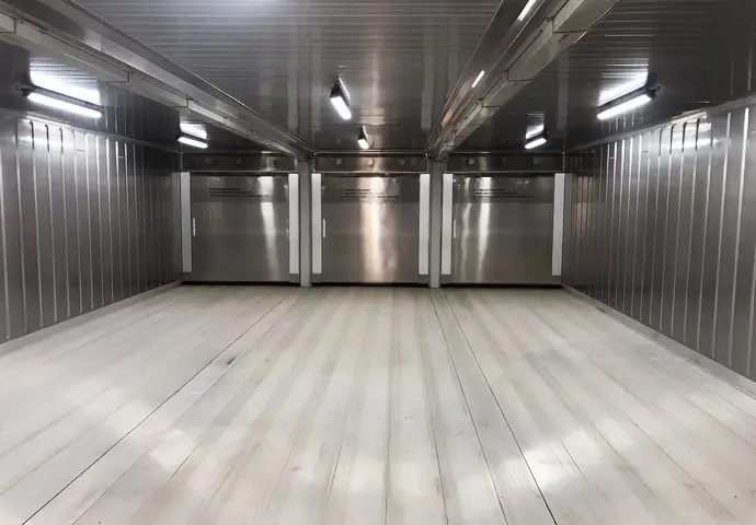 Modulární chladírenské kontejnery Superstore, chladicí sklad k pronájmu