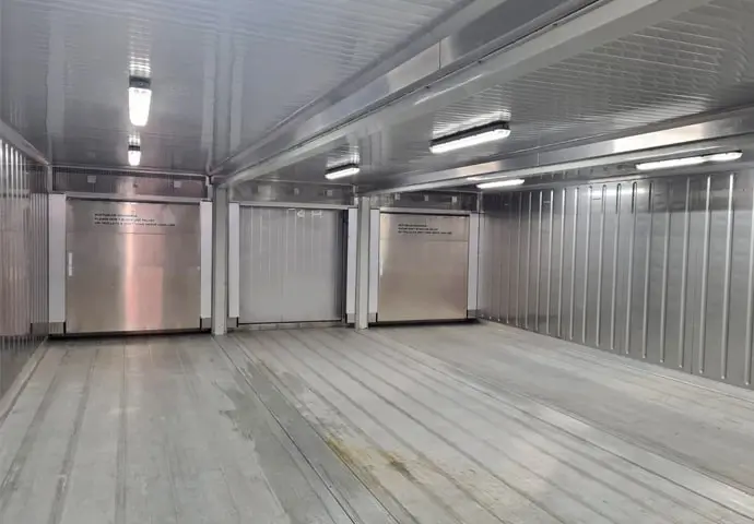 Modulární chladírenské kontejnery Superstore, chladicí sklad k pronájmu