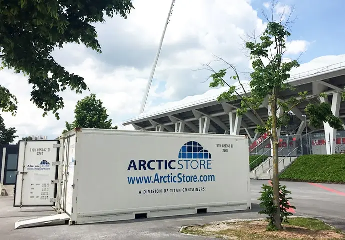 Chladicí kontejnery ArcticStore o velikosti 20 stop k pronájmu