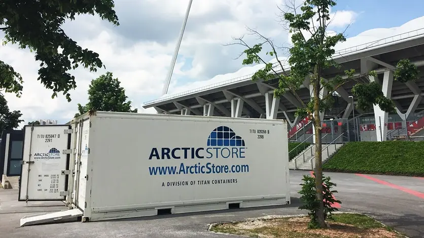 Řešení chladicího skladu ArcticStore - chladicí kontejnery pro akce a catering