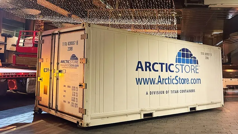 Řešení chladicího skladu ArcticStore pro supermarkety a maloobchod
