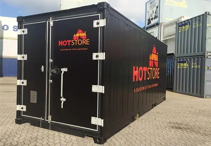 Vyhřívaný sklad HotStore 20stopé vyhřívané skladovací kontejnery k pronájmu