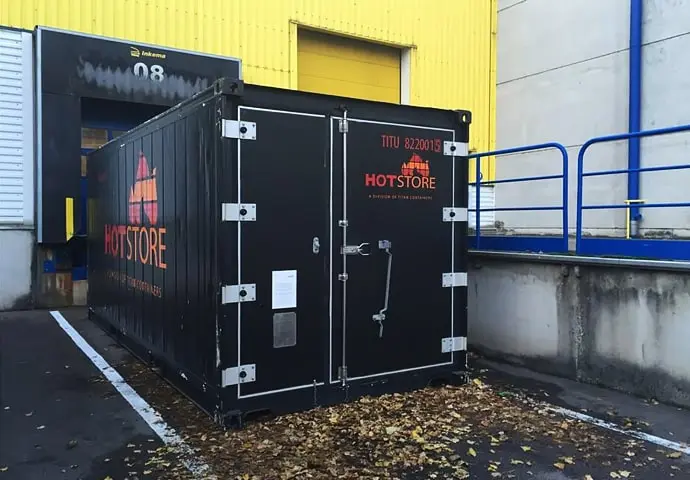 Vyhřívané sklady HotStore, kontejnery s regulací teploty k pronájmu