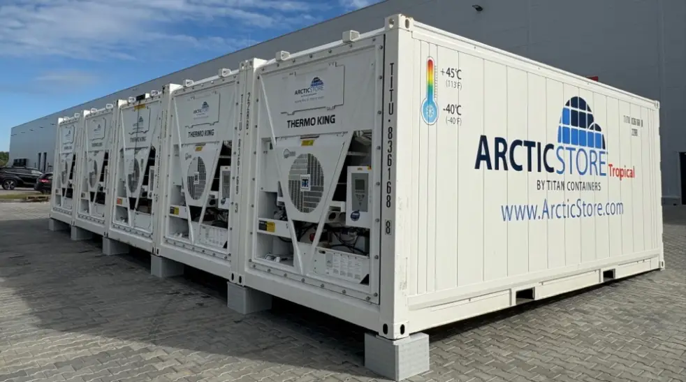 Pronájem kontejnerů ArcticStore – chladírenské kontejnery