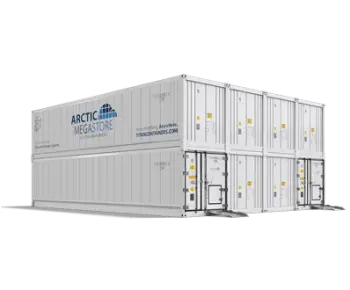 Arctic MegaStore vysokokapacitní modulární řešení chlazeného skladování od TITAN Containers.