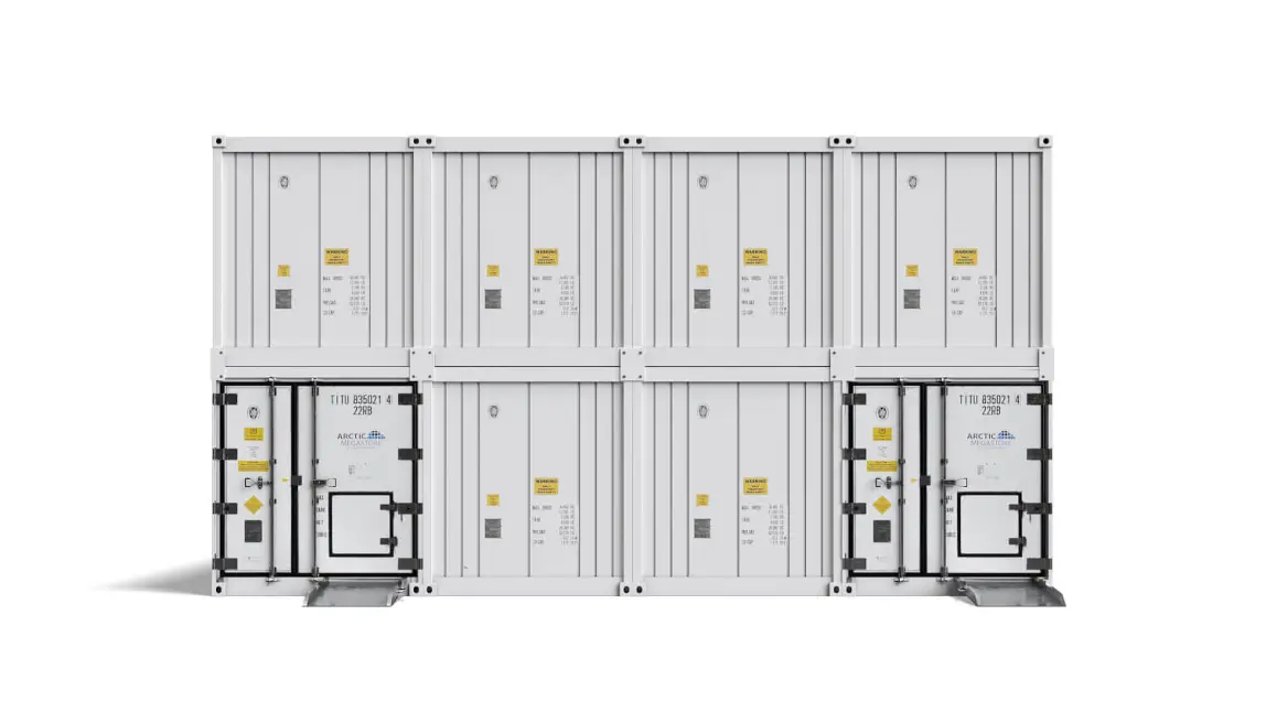 Arctic MegaStore vysokokapacitní modulární řešení chlazeného skladování od TITAN Containers.